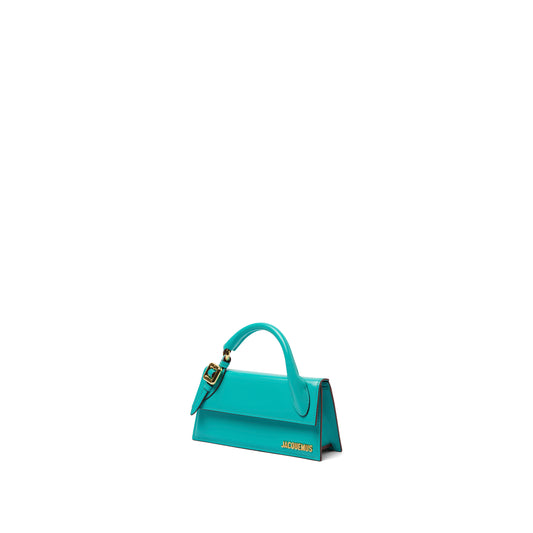 Le Chiquito Long Boucle Bag in Turquoise