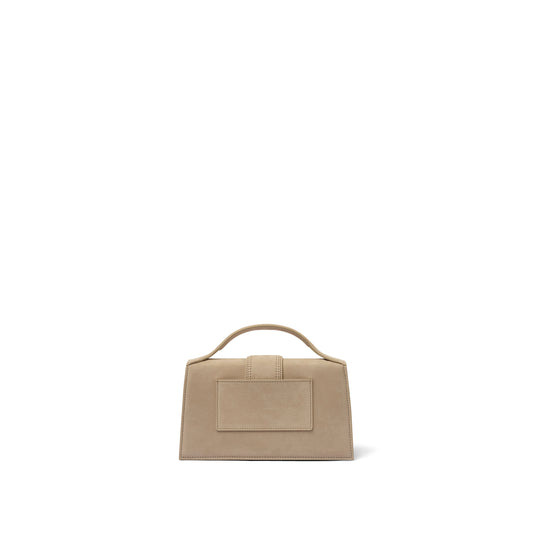 Le Grand Bambino Leather Bag in Dark Beige