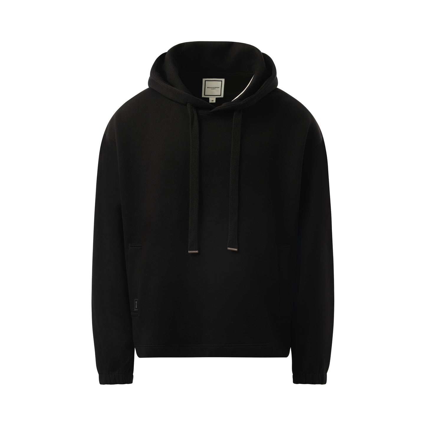 Drawstring Hoodie in Black