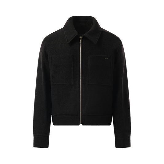 Belted Blouson in Black