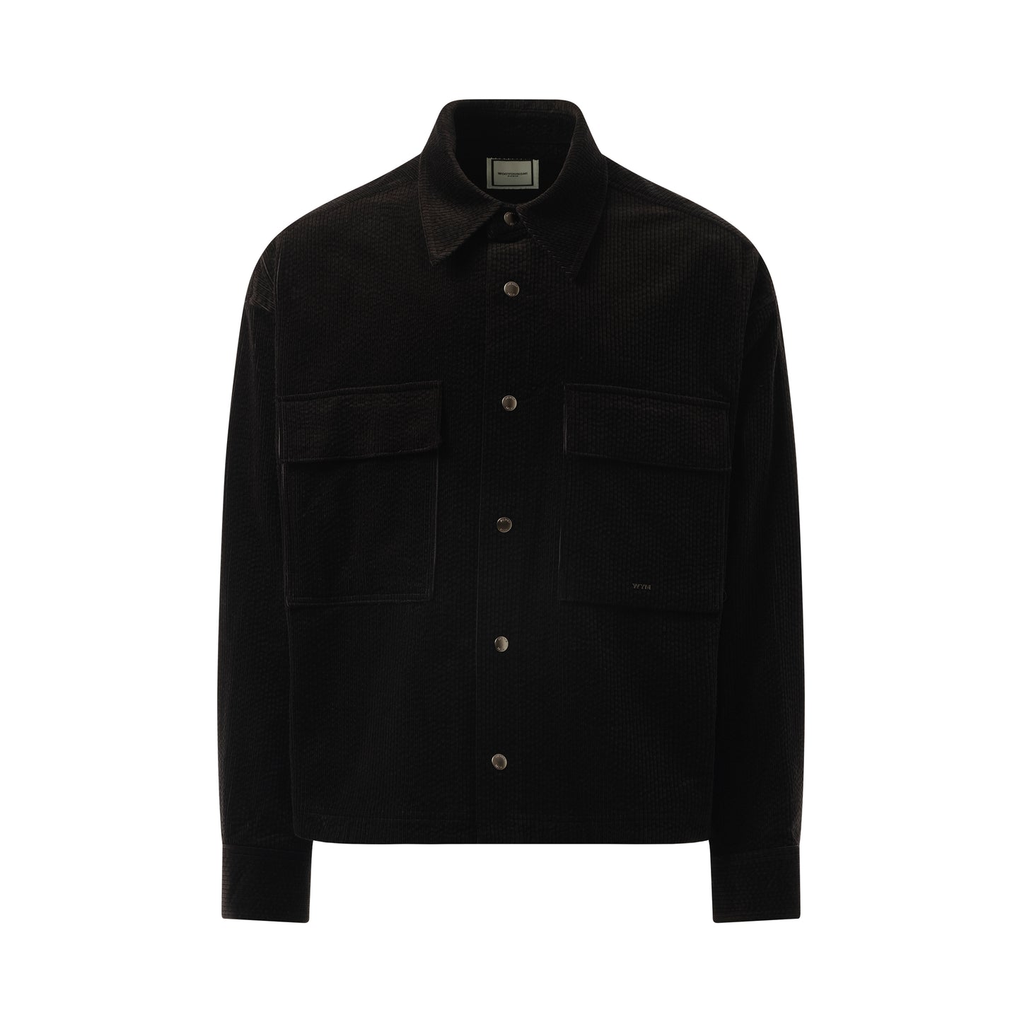 Corduroy Overshirt in Black