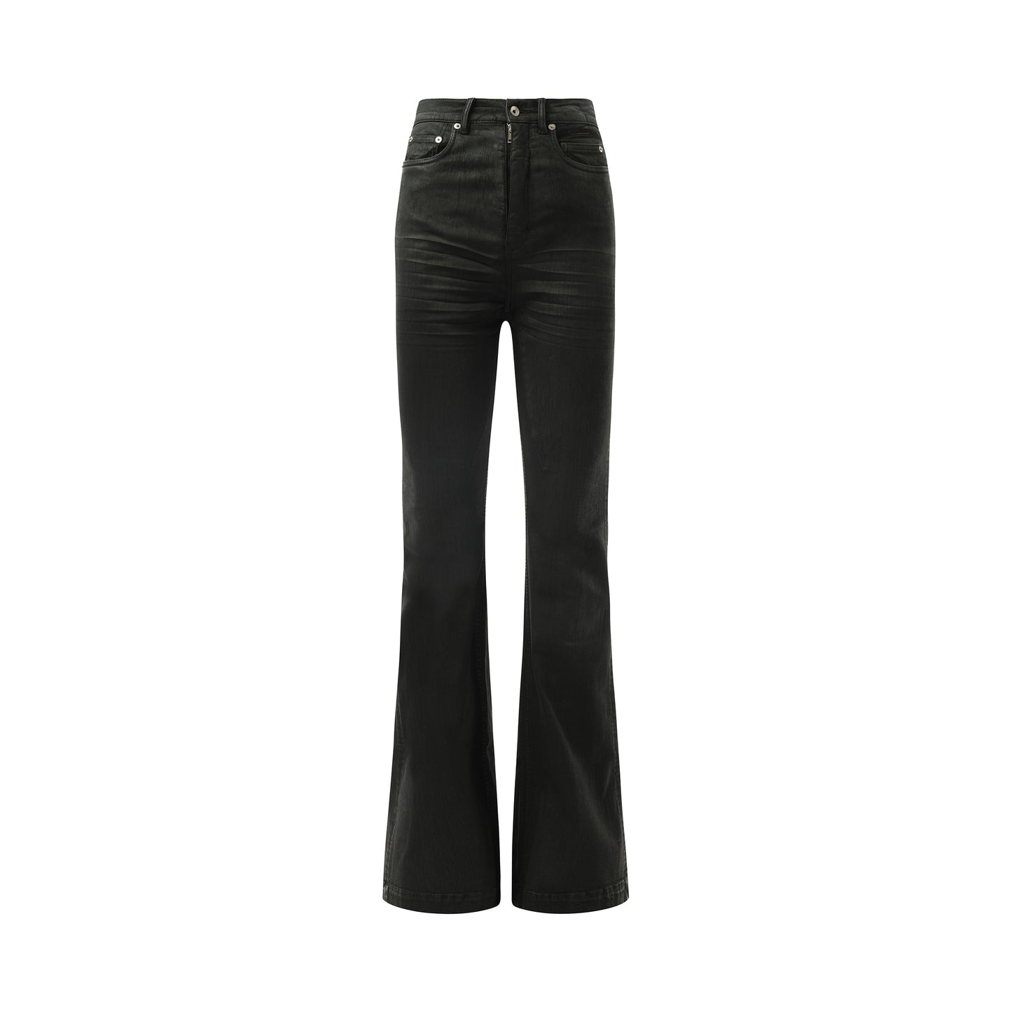 Bolan Bootcut Denim Pants in Black Wax