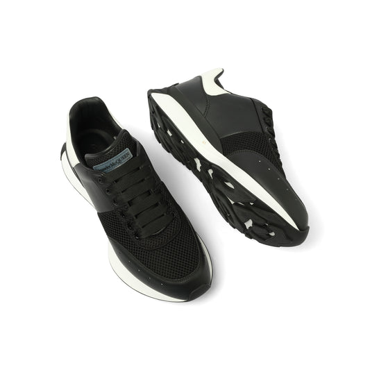 Larry Oversized Sneaker in Black/White/Silver