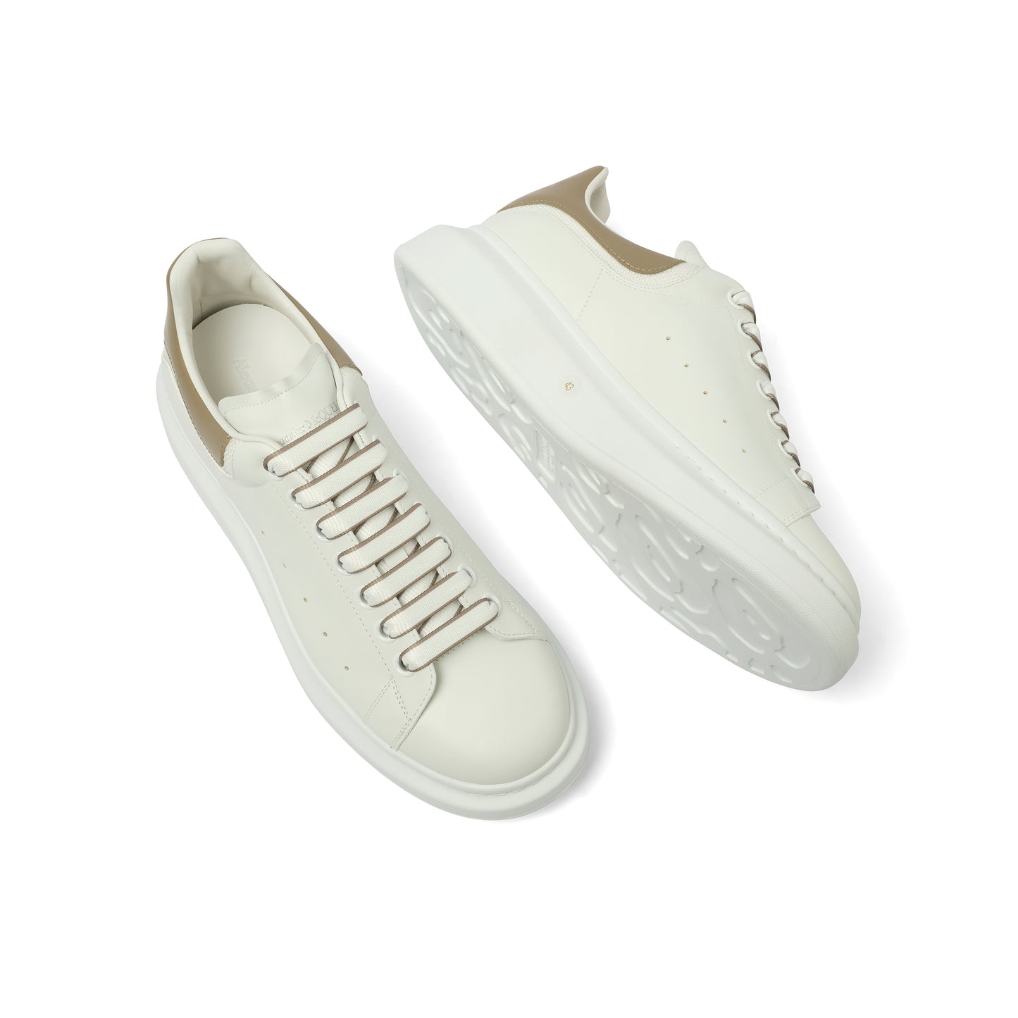 Larry Oversized Sneaker in White/Stone