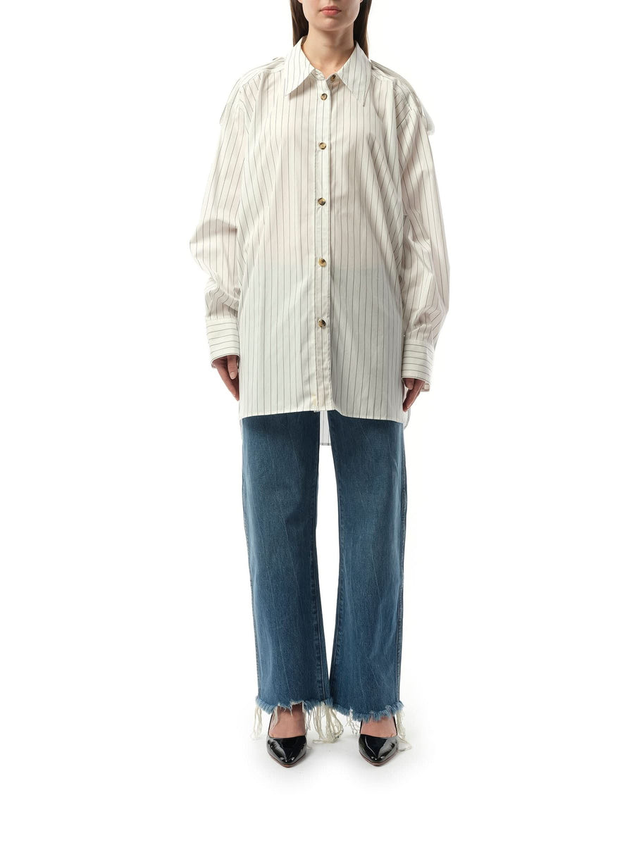 Tamal Top in White/Navy