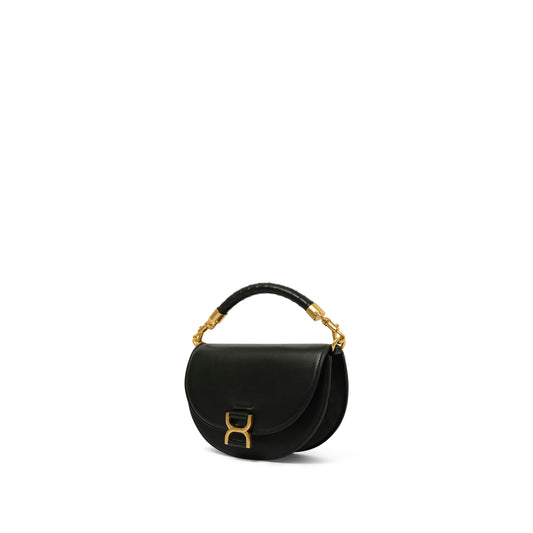 Marcie Leather Crossbody Bag in Black