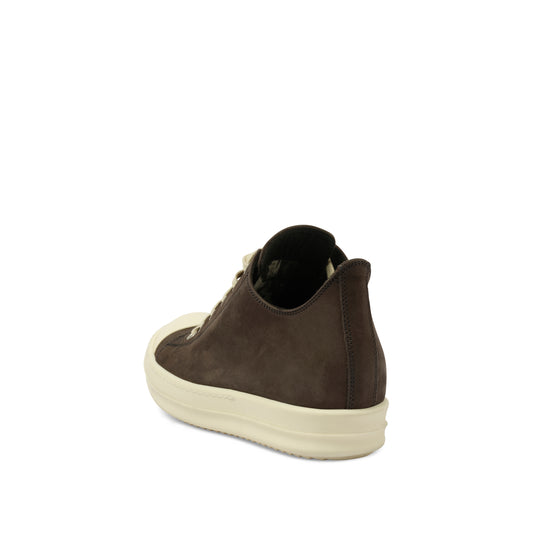 Grey Wolf Nubuk Low Sneaker in Dark Dust/Milk