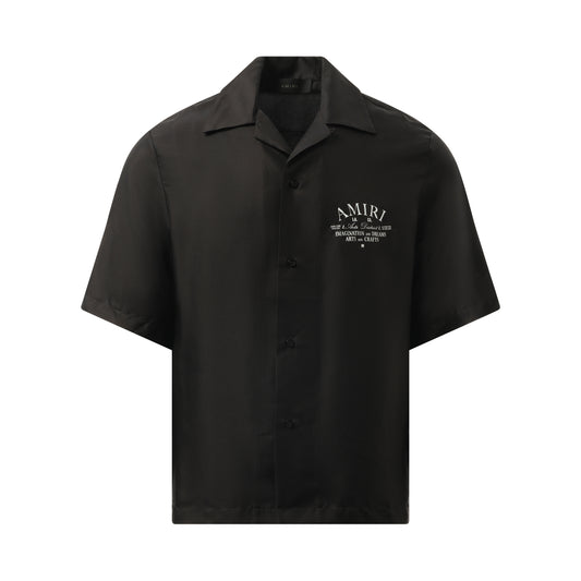 Arts District Bowling Shirt in Black