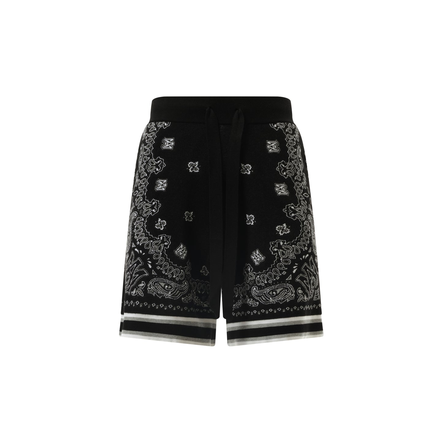 Bandana Shorts in Black/White