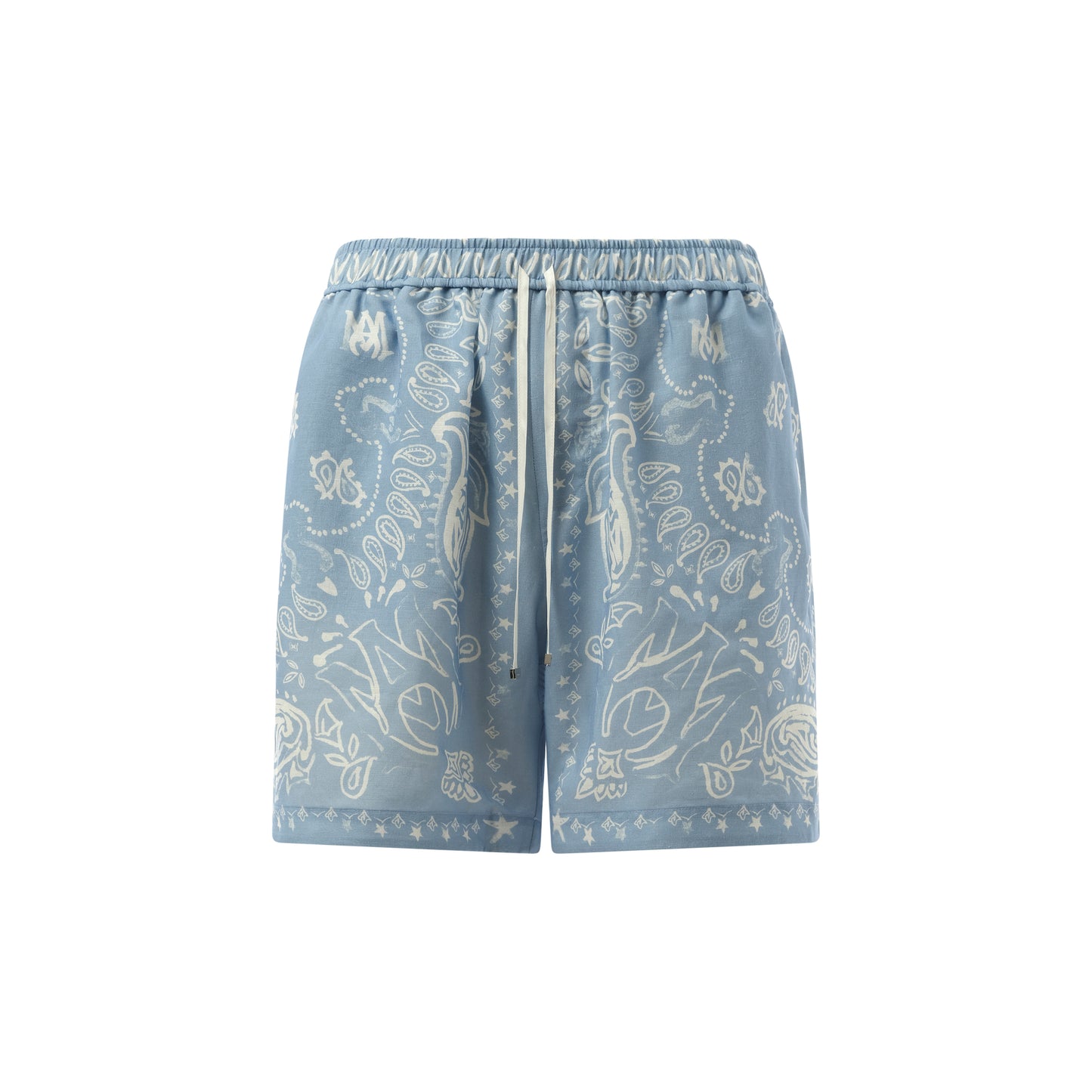 Bandana Watercolour Shorts in Cerulean