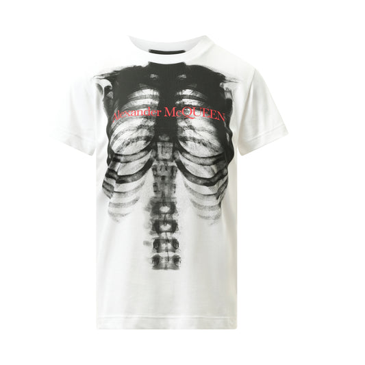 Ribcage Fit T-Shirt in White