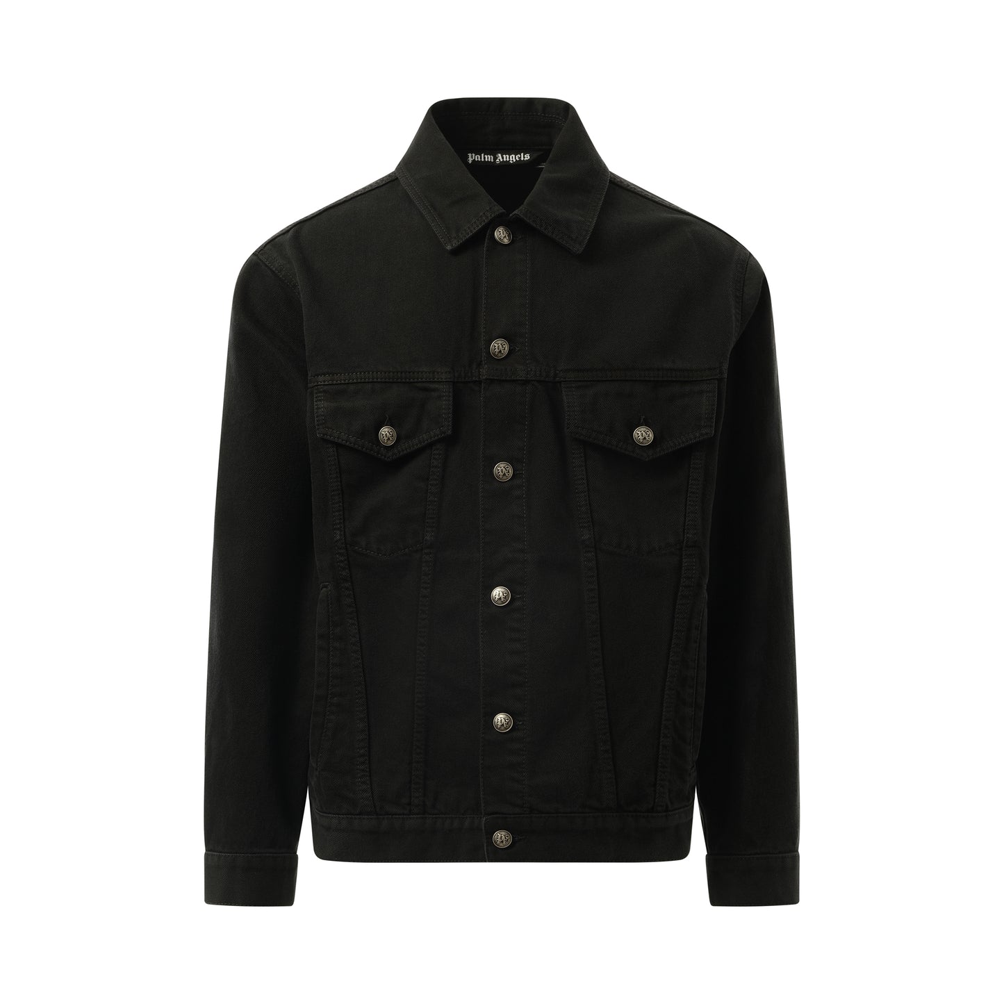 Monogram Series Denim Jacket in Black/Black