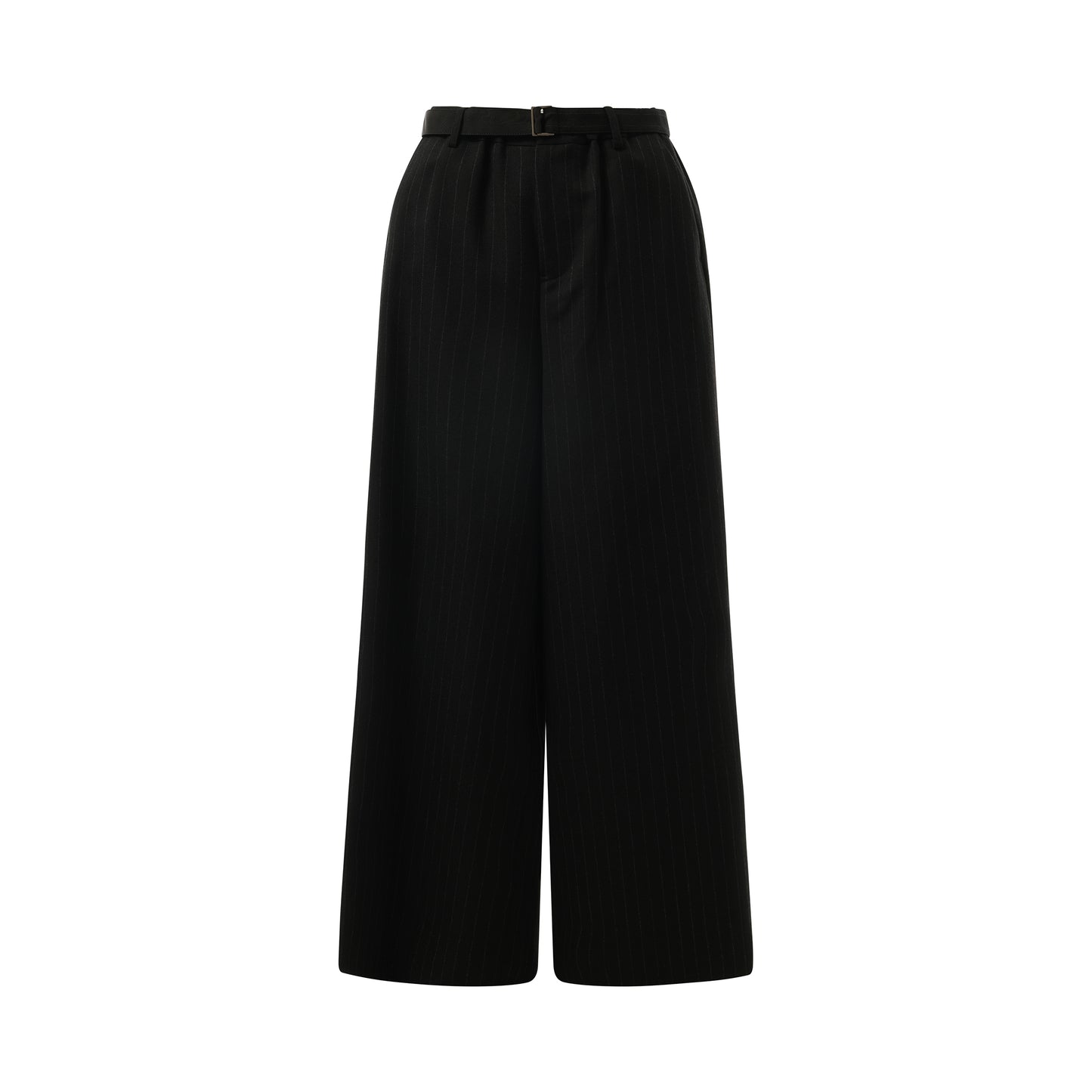 Chalk Stripe Pants in Black