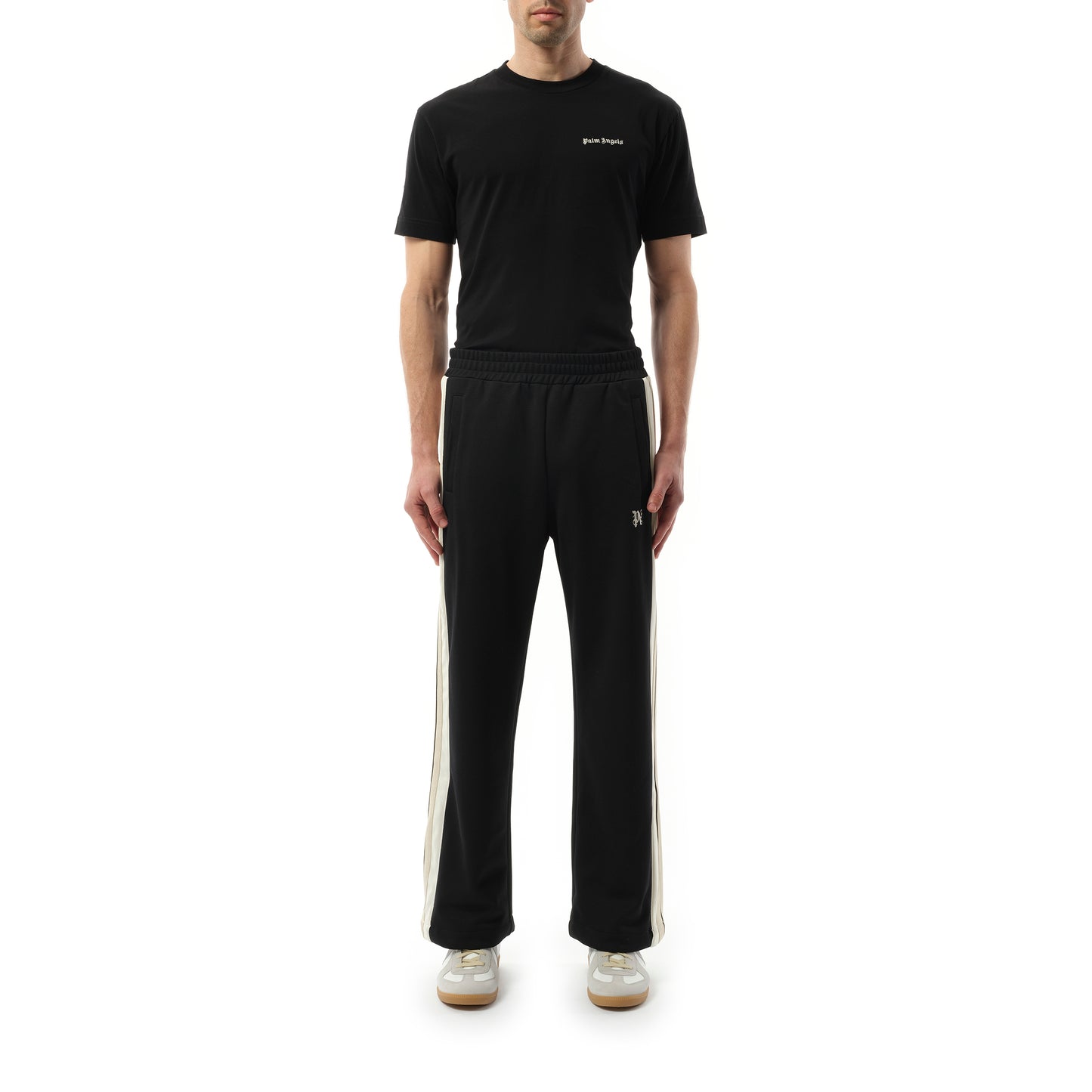 New Monogram Track Pants in Black/Off White