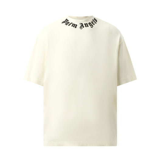 Neck Logo T-Shirt In Off White/Black