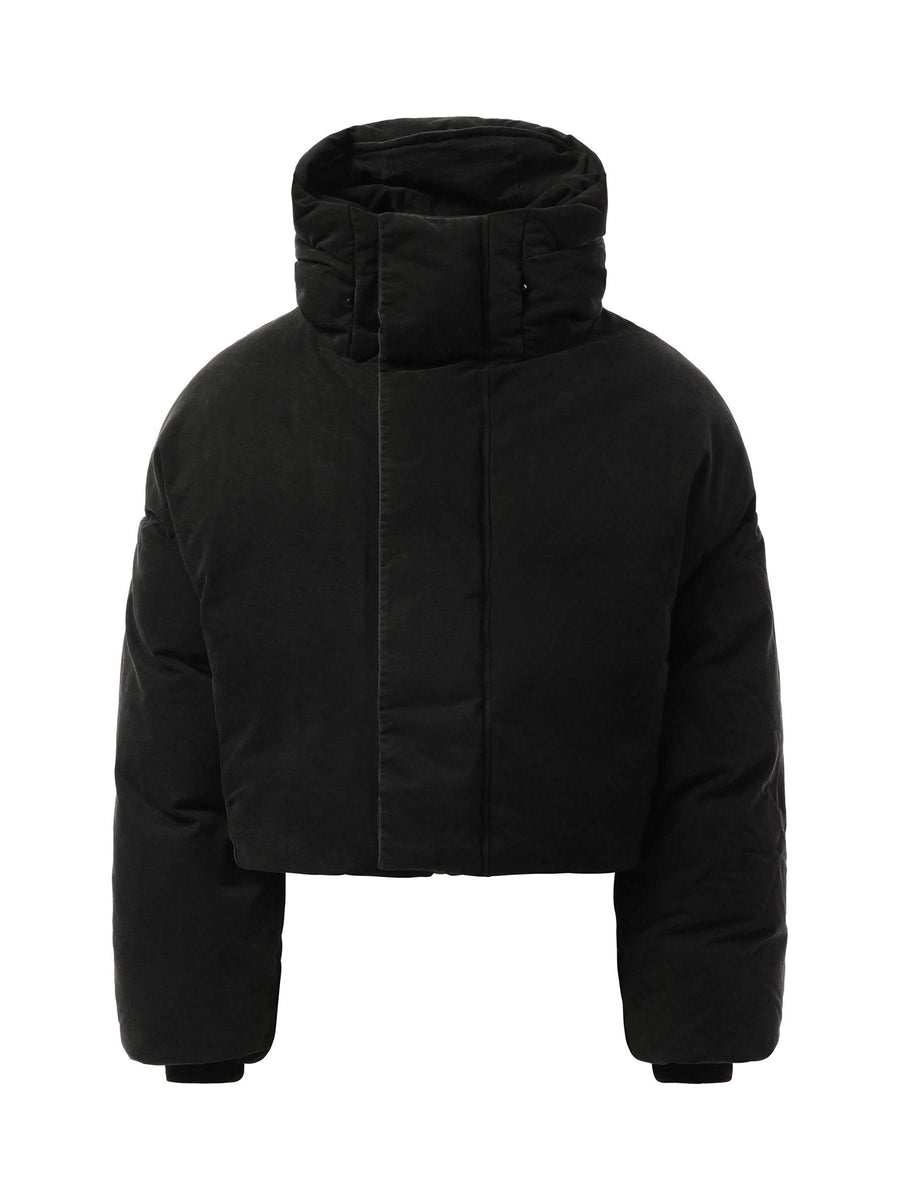 Entire Studios MML Hooded Puffer Jacket in Iron