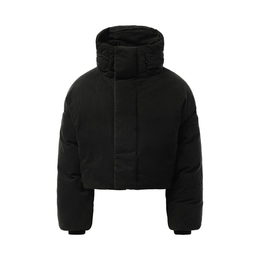 MML Hooded Puffer Jacket in Iron