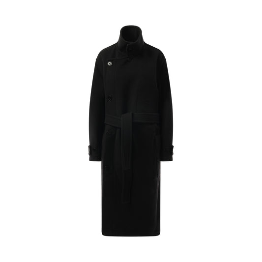 Wrap Coat in Black