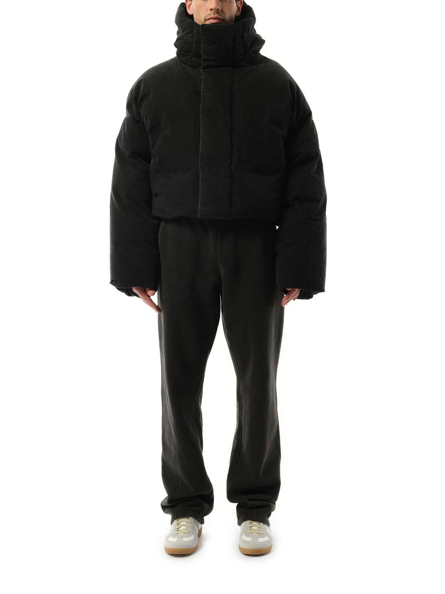 Entire Studios MML Hooded Puffer Jacket in Iron