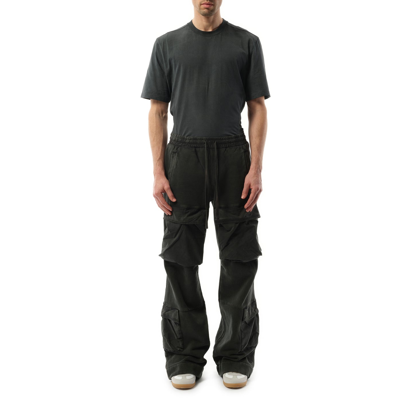 Utility Sweatpants in Washed Black