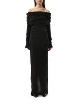 Bound Midi Dress in Soot