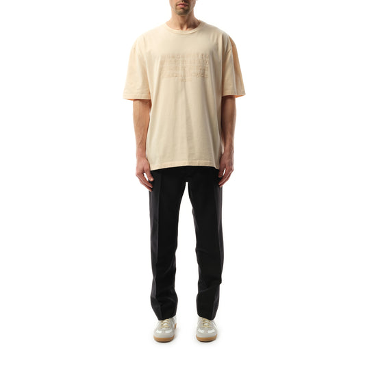 Memory of Logo Heavy T-Shirt in Beige