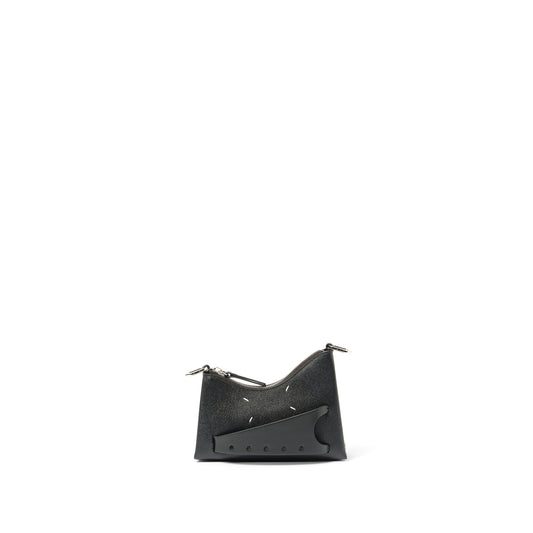 Micro Snatched Hobo Bag in Black