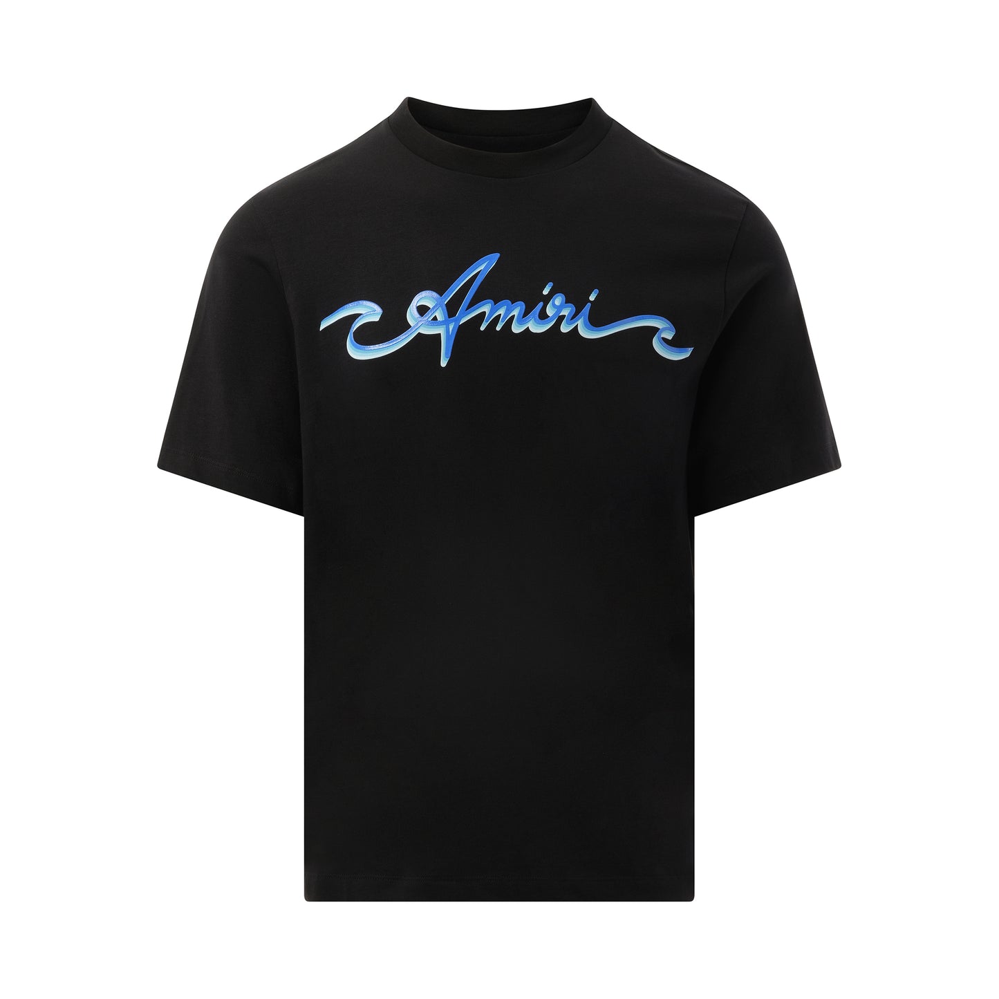 Amiri Wave Logo T-Shirt in Black