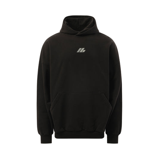 Activewear Oversized Hoodie in Faded Black