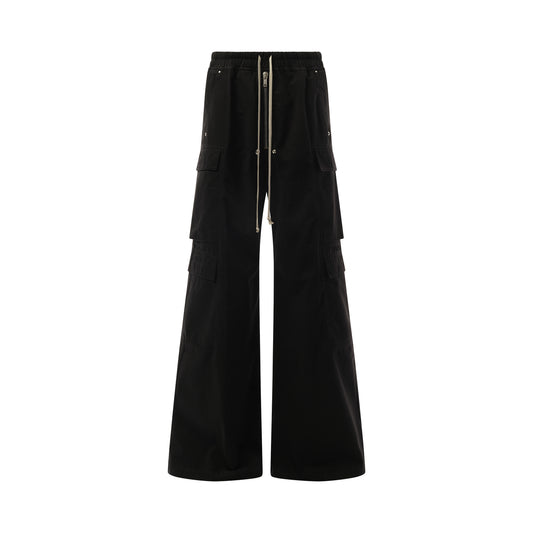 Twill Double Cargo Jumbo Bela Pants in Black