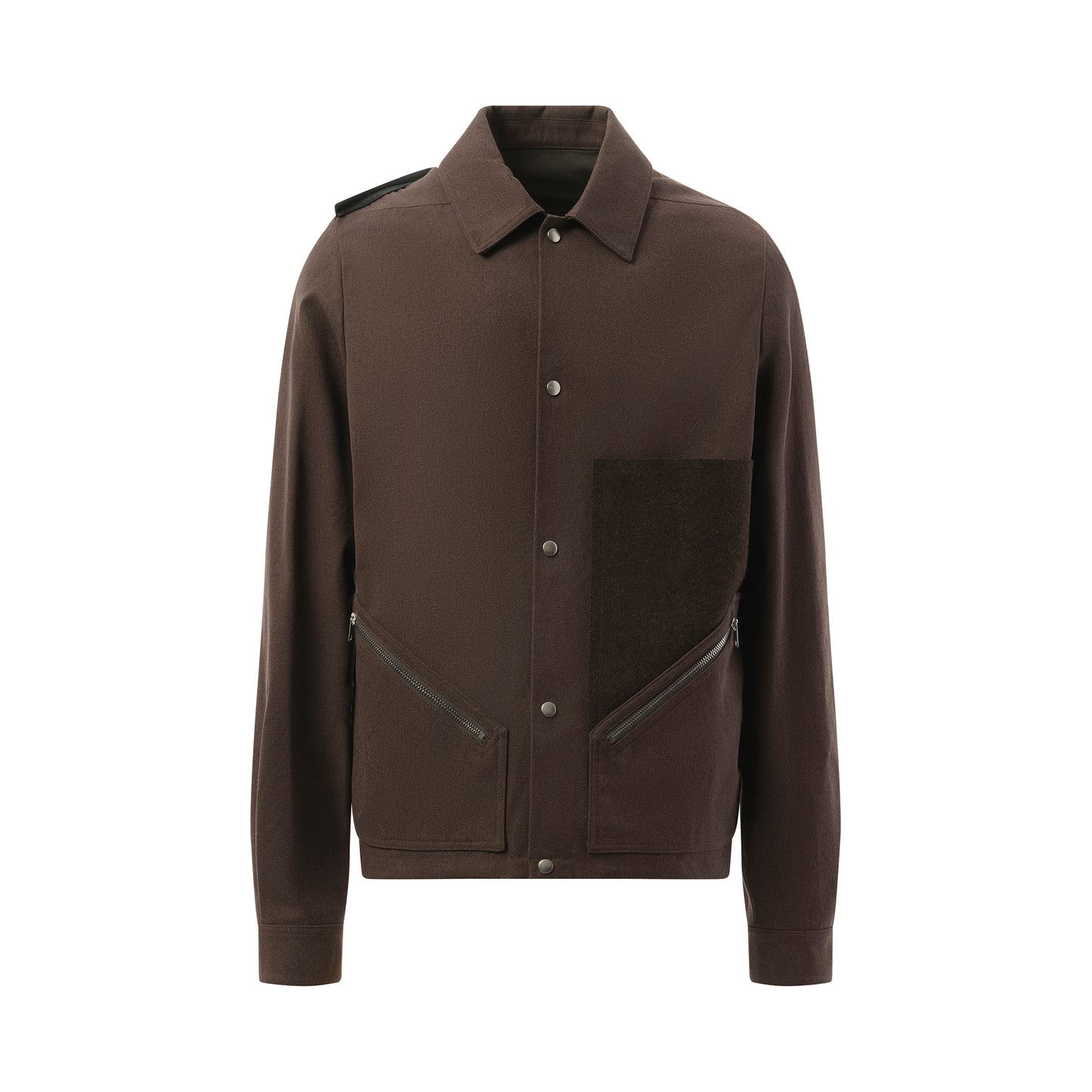 Tour Snap Front Jacket in Ash/Brown/Black