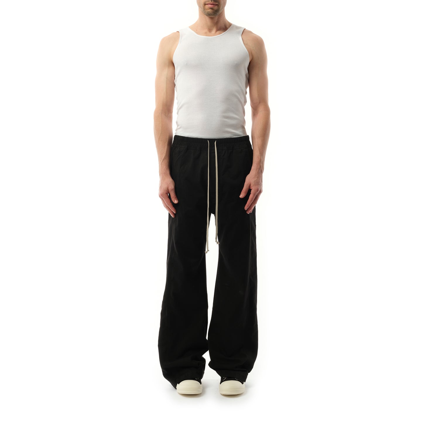 Cotton Pusher Pants in Black