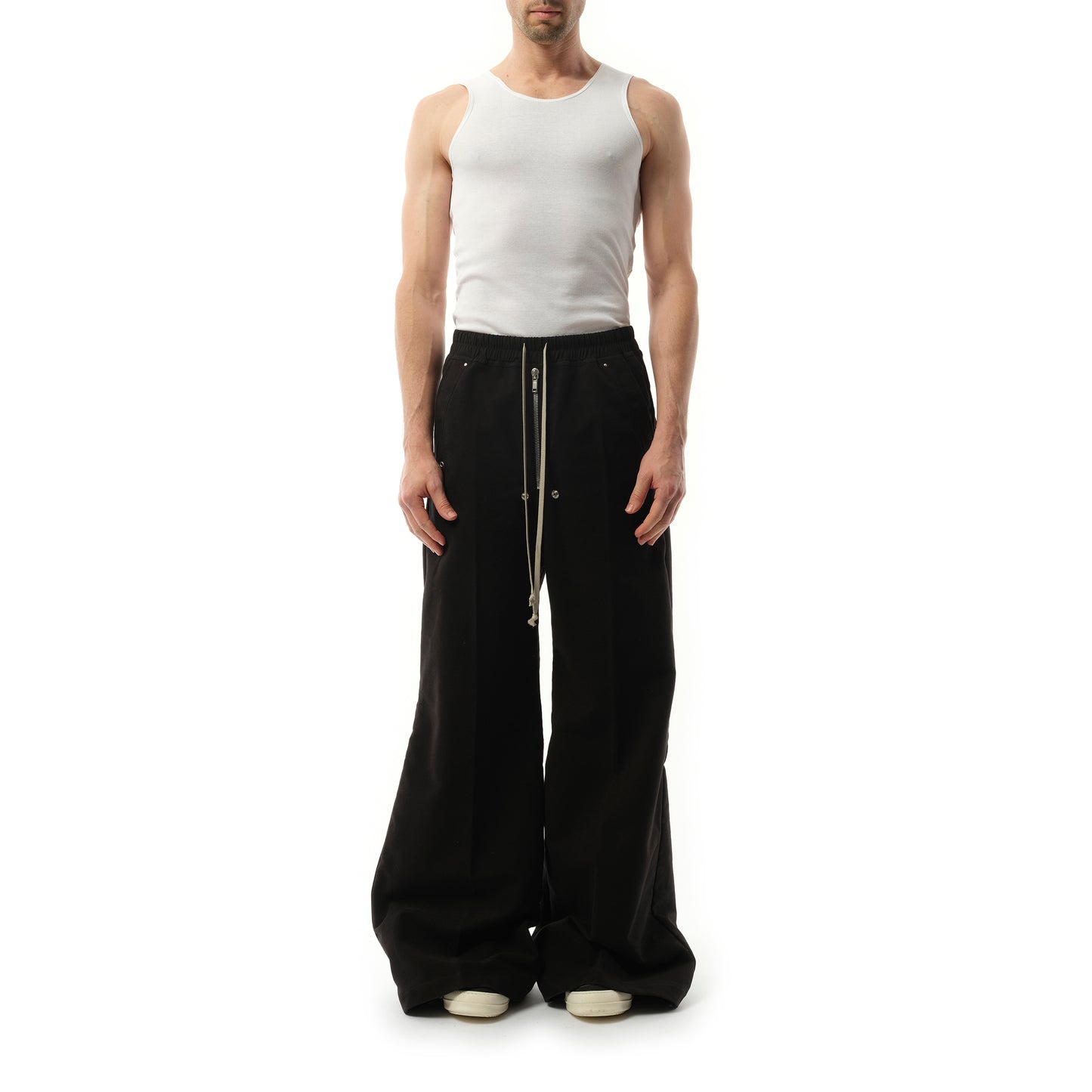 Brushed Wide Bela Pants in Black