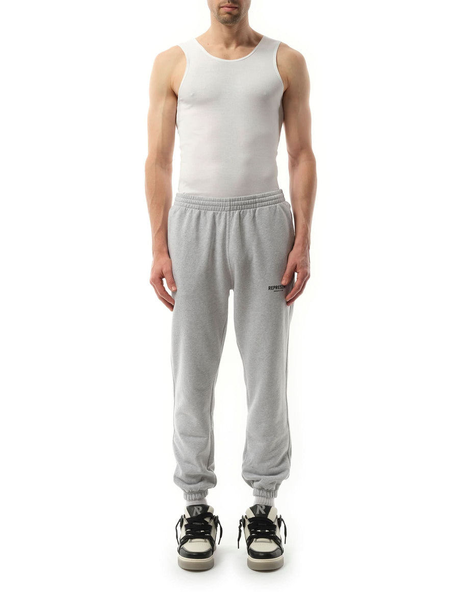 Represent Owners Club Sweatpants in Ash Grey/Black