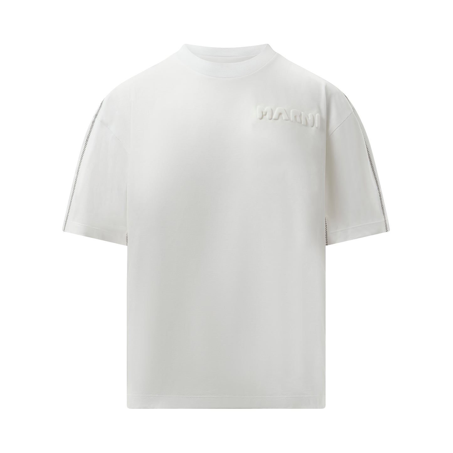 Embossed Logo T-Shirt in Lily White