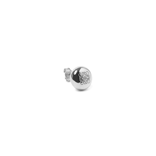 Anagram Pebble Stud Earrings in Silver