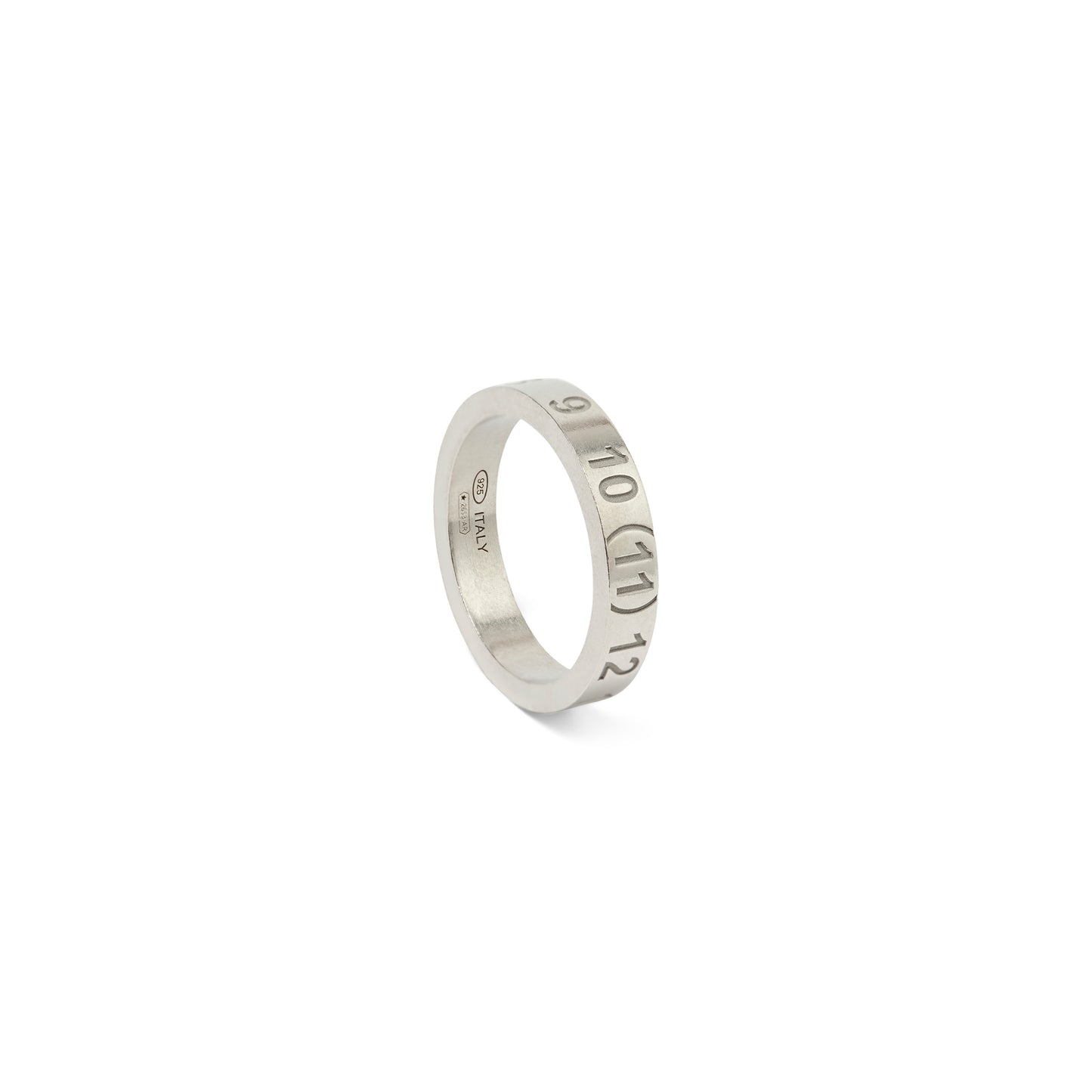 Number Reference Ring 4mm in Silver