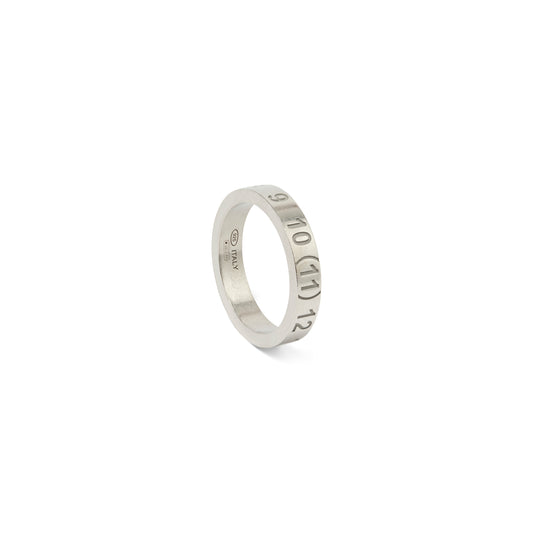 Number Reference Ring 4mm in Silver