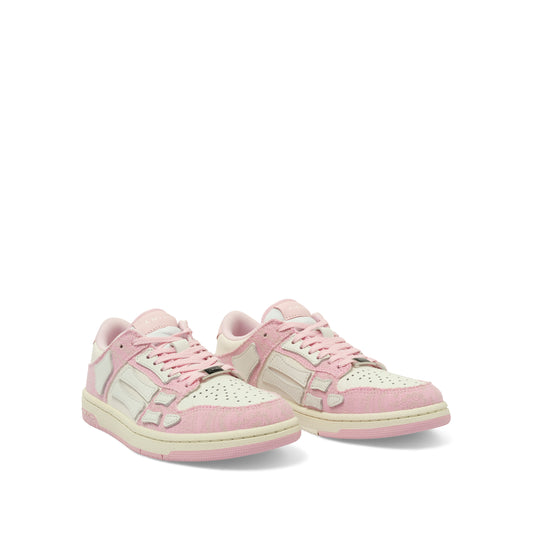 Bandana Denim Skeleton Sneaker in Pink