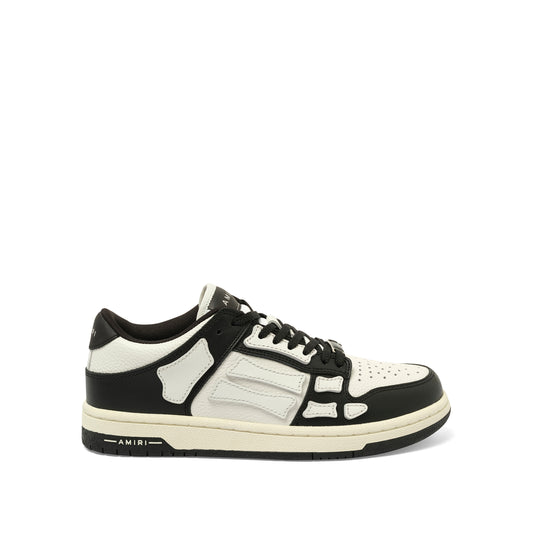 Skeleton Low top Sneaker in Black/White