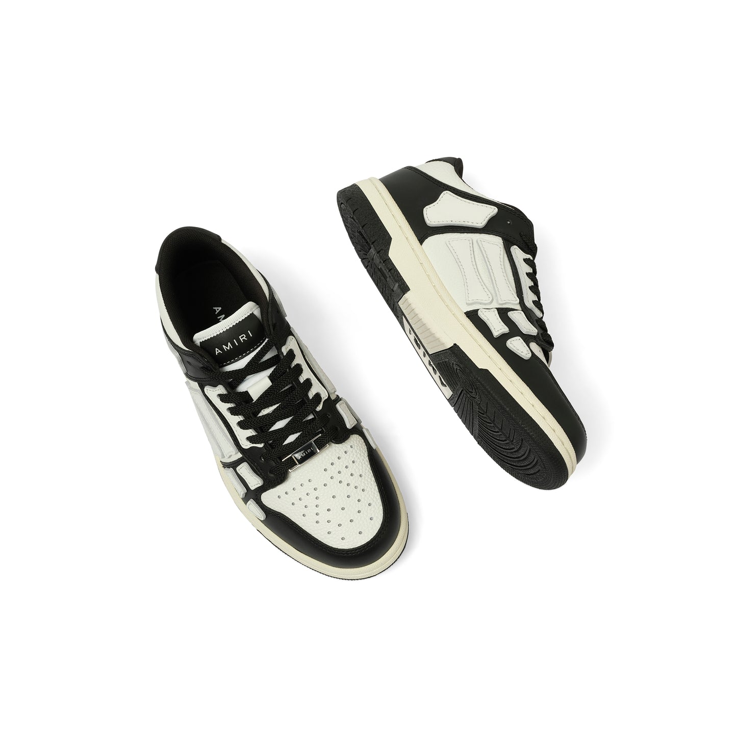 Skeleton Low top Sneaker in Black/White