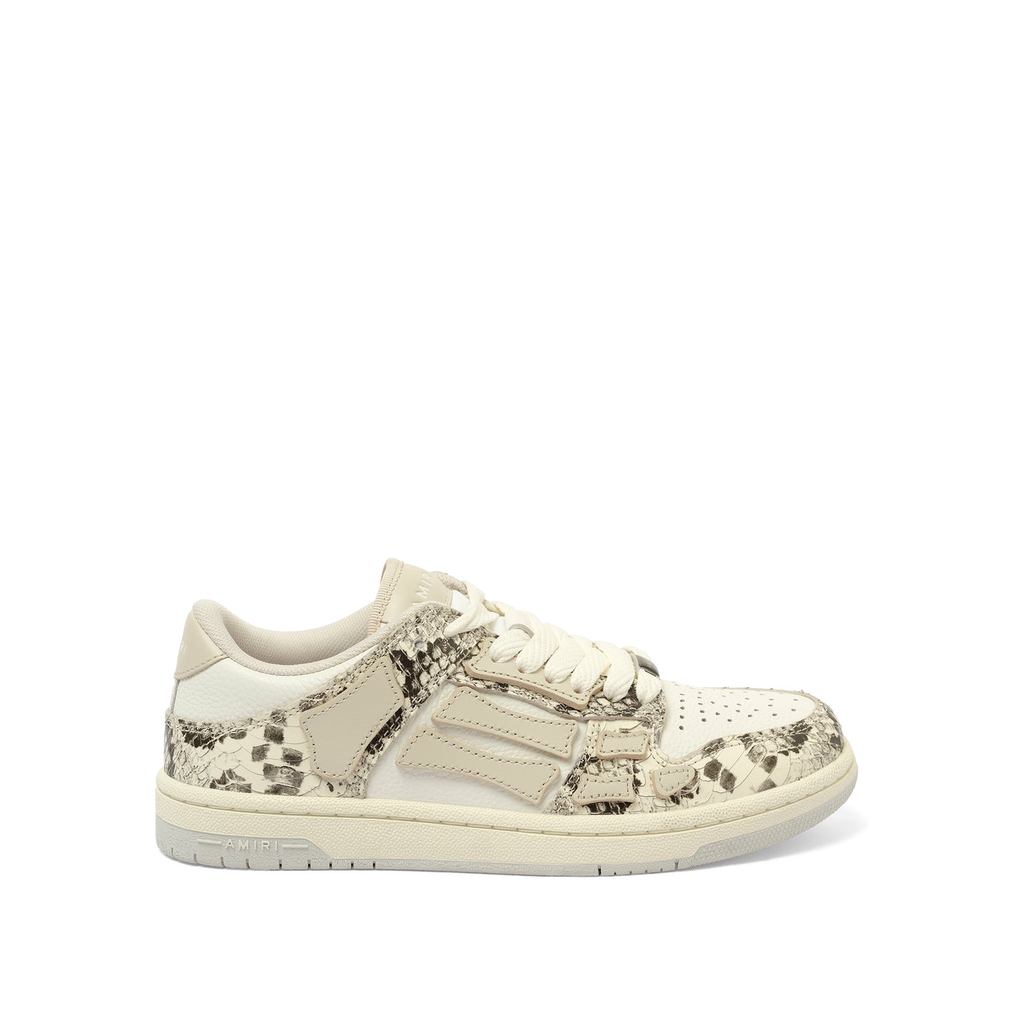 Snake Skeleton Sneaker in Alabaster