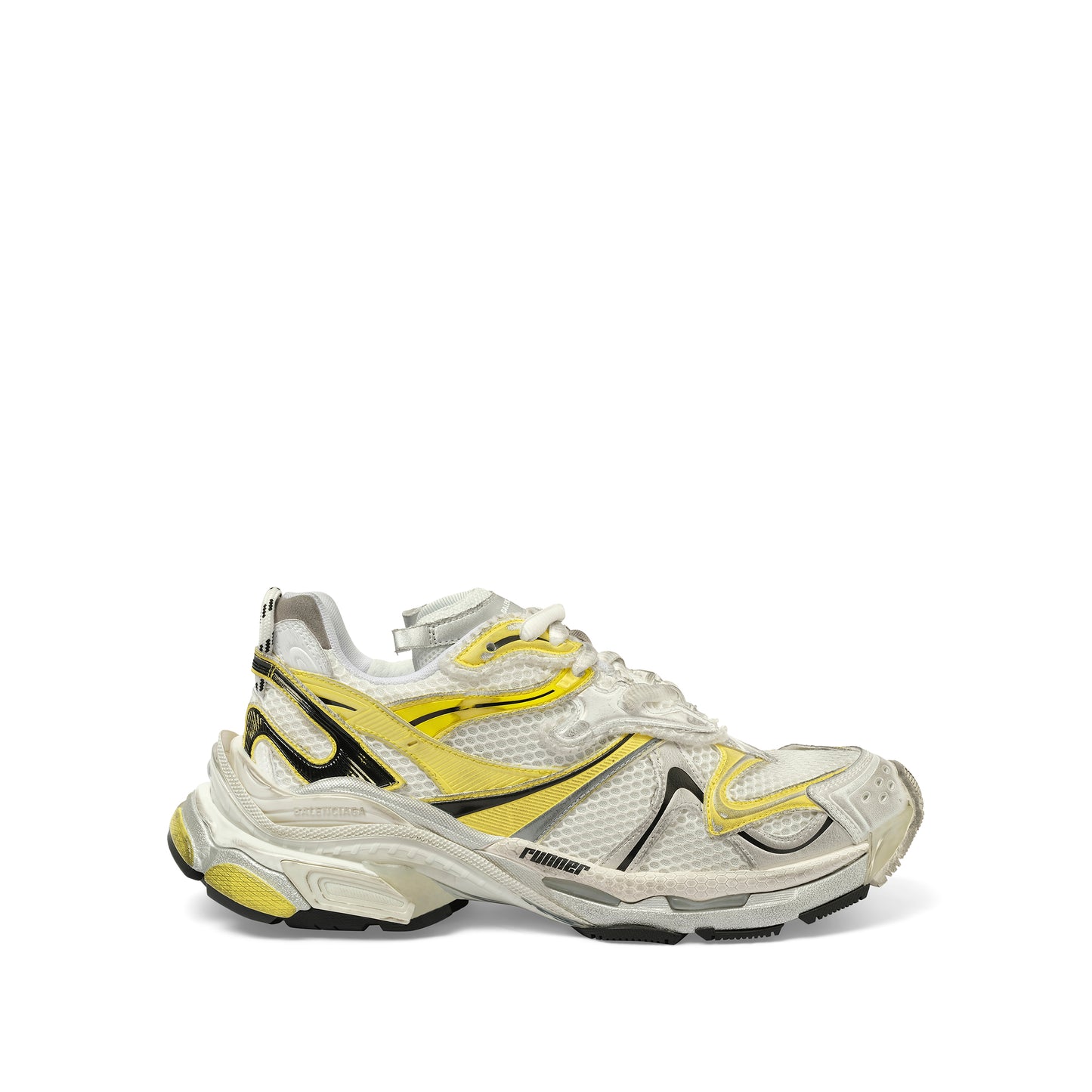 Runner 2 Sneaker in White/Yellow/Black