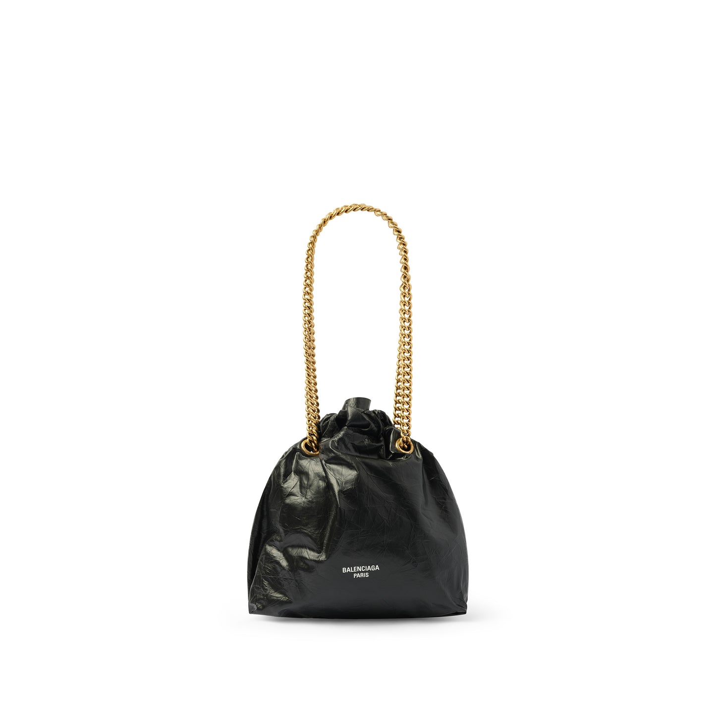 Small Crush Tote Bag in Black