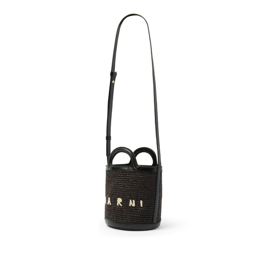 Tropicalia Mini Bucket Bag in Black