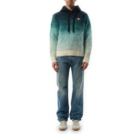 Gradient Mohair Hoodie in Multicolour