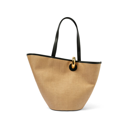 Le Bambola Bag in Ivory/Black