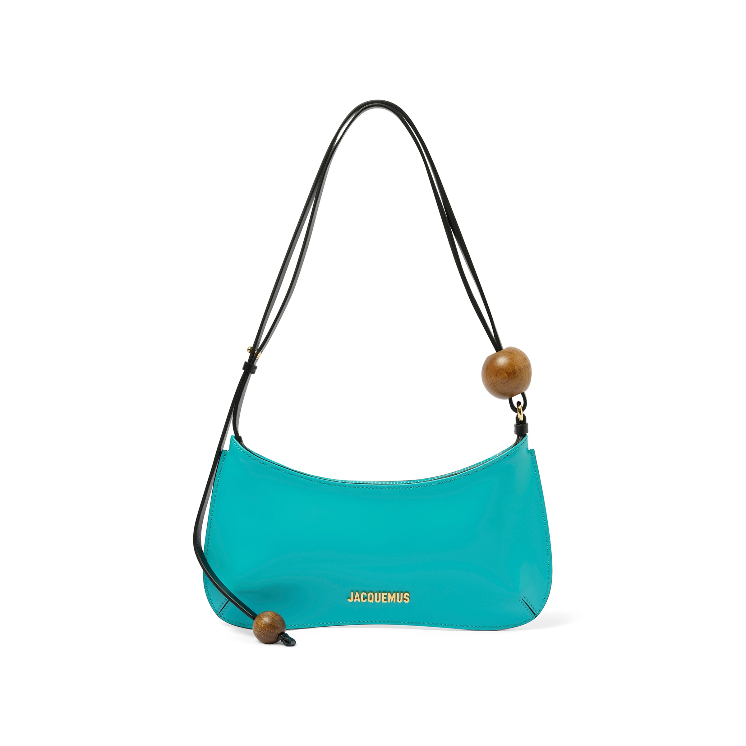 Le Bisou Perle Leather Bag in Turquoise