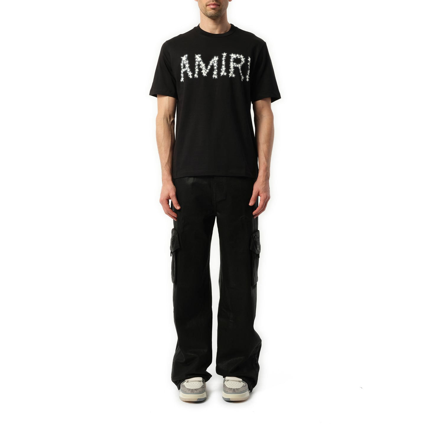 Amiri Stars Logo T-Shirt in Black