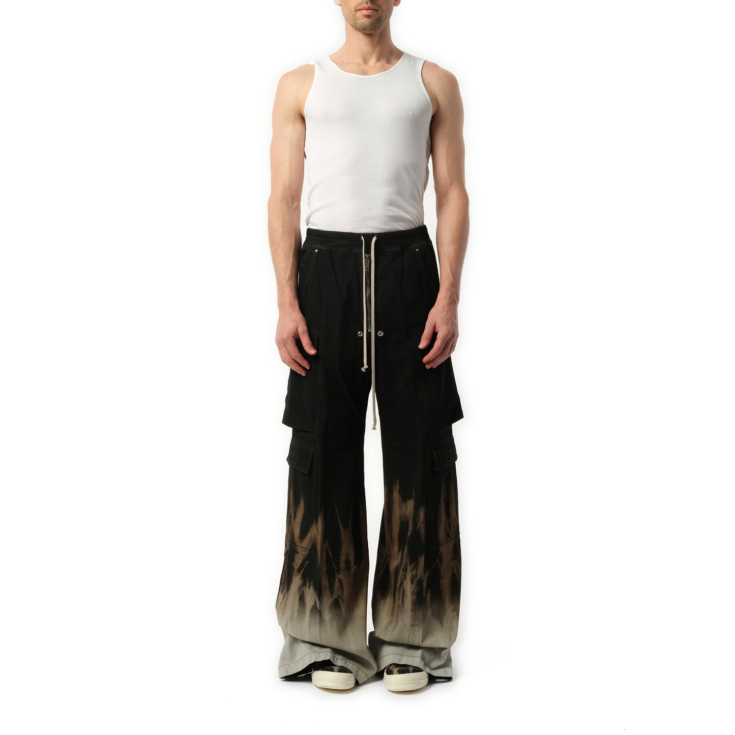 Double Cargo Jumbo Bela Pants in Black/Terra